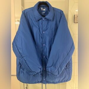 TNA Coaches Jacket, Blue, 3